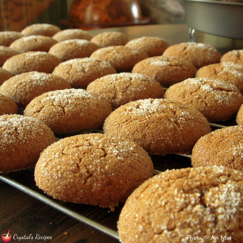 Chewy Gingerbread Spice Cookies Crystal's Recipes