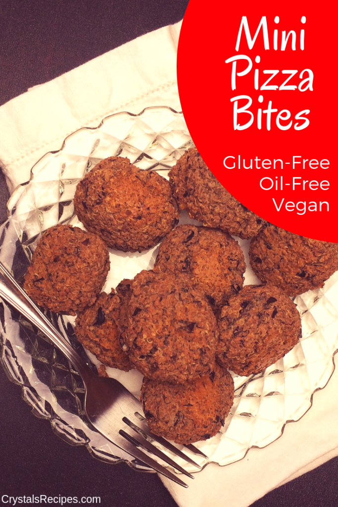 pizza bites vegan gluten free Crystal's Recipes